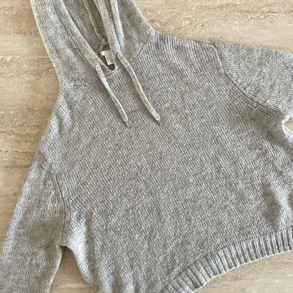 H&M Knit Hooded Sweater in Grey, Size XS - Picture 4 of 4